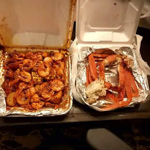 Crab and Shrimp Plate