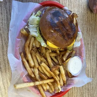 Hamburger with cheese