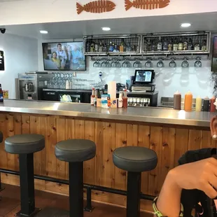 Cute little bar area.