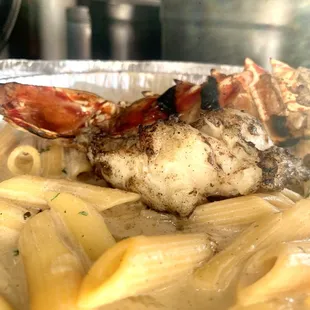 Grilled Lobster over Rasta Pasta