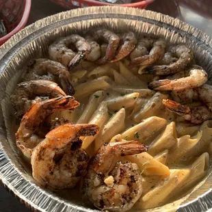 12pc Shrimp Rasta Pasta (all grilled)