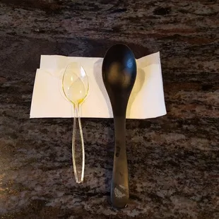 Huge black spoon