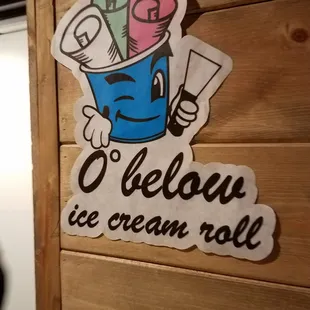 O° below sign from within Seafood Shake