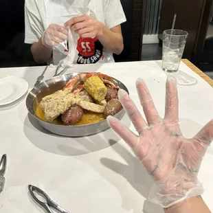 gloves! corn &amp; Potatoes