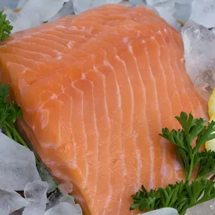 All of our salmon selection is sushi grade, never frozen, and mild in flavor.