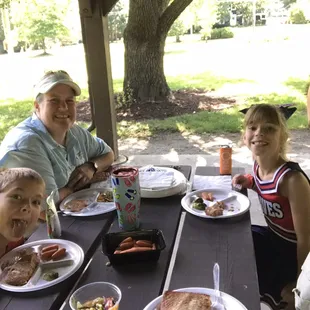 Picnic time at Swaim Park near Sycamore Junior High.