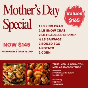 Mother's Day special.