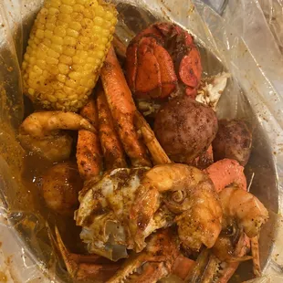 lobster tail  Snow Crab legs Shrimp (Headless)