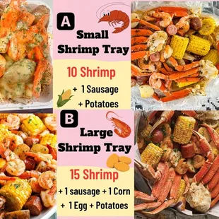 Seafood boil Tray！