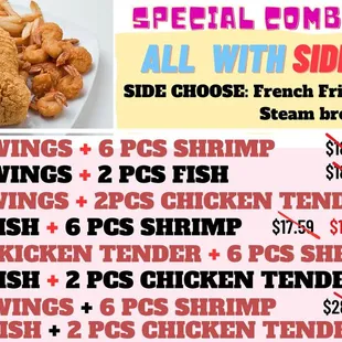 Try our NEW SPECIAL COMBINATION!!