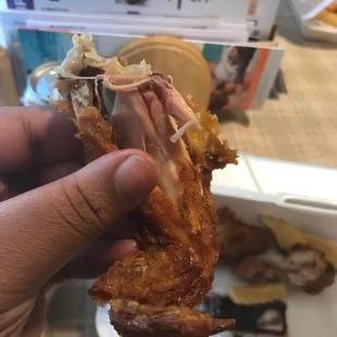 4 wings and A19. French Fries