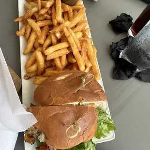 6/3/23, Grilled Chicken Sandwich with side of fries