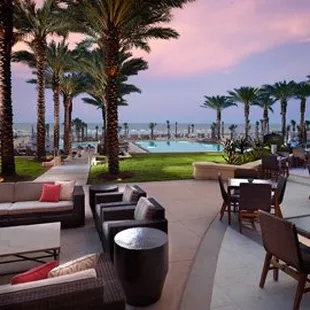 Seaglass outdoor seating