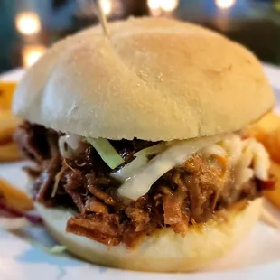 BBQ Sandwich with Island Coleslaw