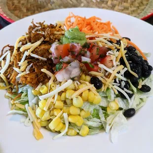 Fiesta Shredded Chicken Salad with Key Lime Dressing