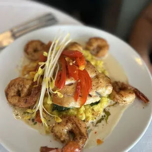 Citrus glazed gulf grouper