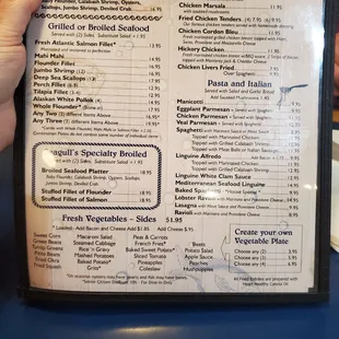 Menu as of 10-14-22