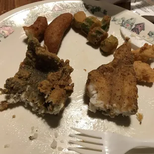 Baby flounder and catfish