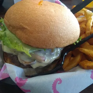 Mushroom Swiss Burger