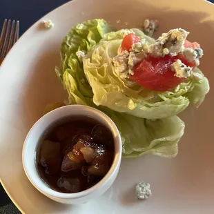 Wedge salad split with modifications