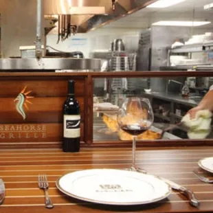 sushi and sashimi, interior