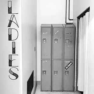 a row of lockers in a hallway