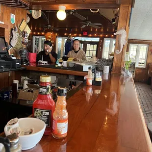 A look into the seating area.