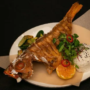 Whole Fried CA Rockfish