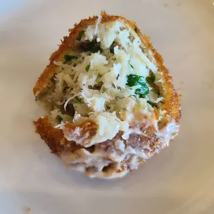 Close-Up of the Crab Croquette  06-01-2024
