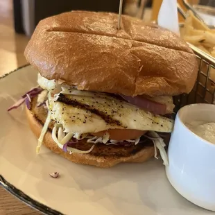 Grilled Halibut Sandwich