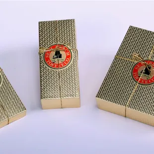 Seal Beach Toffee is available in elegant gold gift boxes.