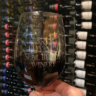 a hand holding a wine glass