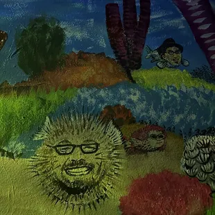 a painting of a sea life