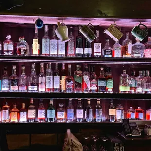 Selection of whisky, noticed some fine Japanese whisky on the lower shelf.