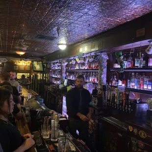 a bar filled with people