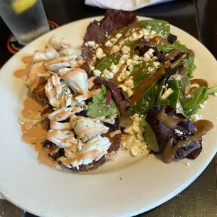 Fried Green Tomatoes topped with MD Lump