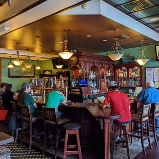 people sitting at the bar