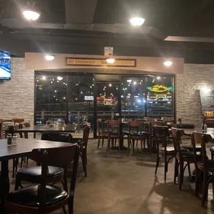 the inside of the restaurant