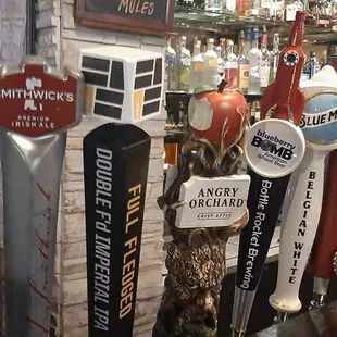 Irish Beers on tap