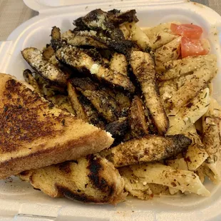 Jerk alfredo with chicken