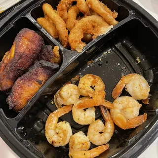 Grilled Garlic Shrimp, 2 Sides and Any Drink
