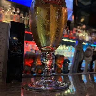 a glass of beer