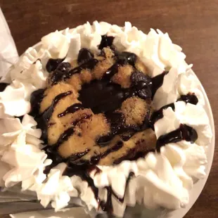 a dessert on a plate