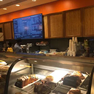 a display of baked goods