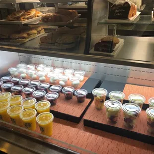 a display of fresh baked goods