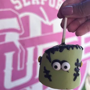 Frankenstein Marshmallow Pop