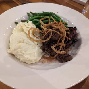 Rosemary steak tips with yummy mashed potatoes