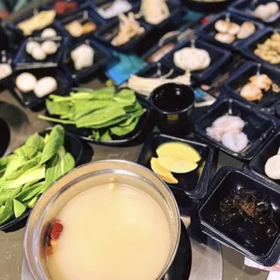 All you can eat hot pot and Korean BBQ