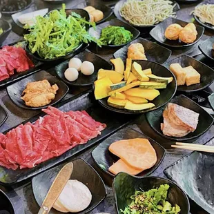 All you can eat hot pot and Korean BBQ