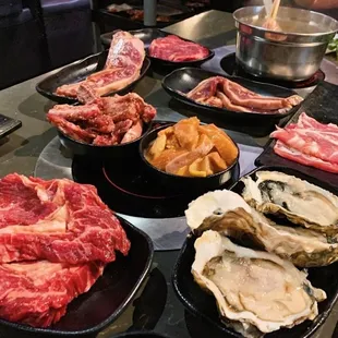 All you can eat hot pot and Korean BBQ